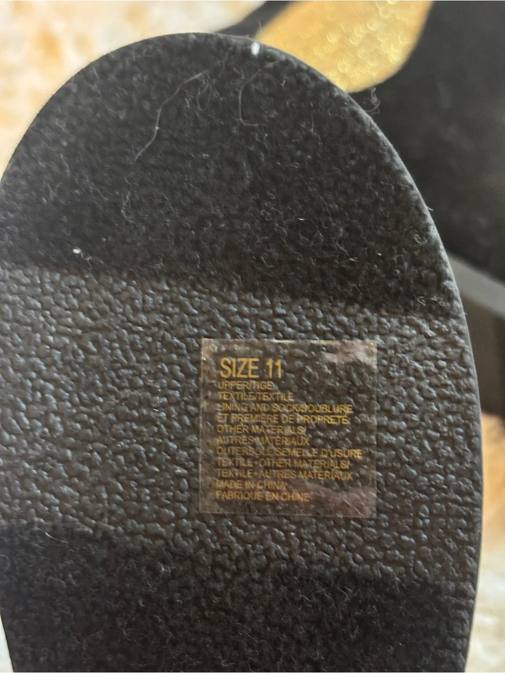 Gymboree Black Boots with Gold Elastic Side Panels